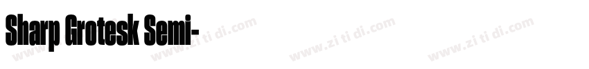 Sharp Grotesk Semi字体转换 Sharp Grotesk Semi字体转换